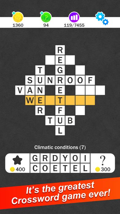 Screenshot of Crossword – World's Biggest