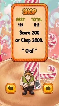 Candy Timberman Game Screenshot