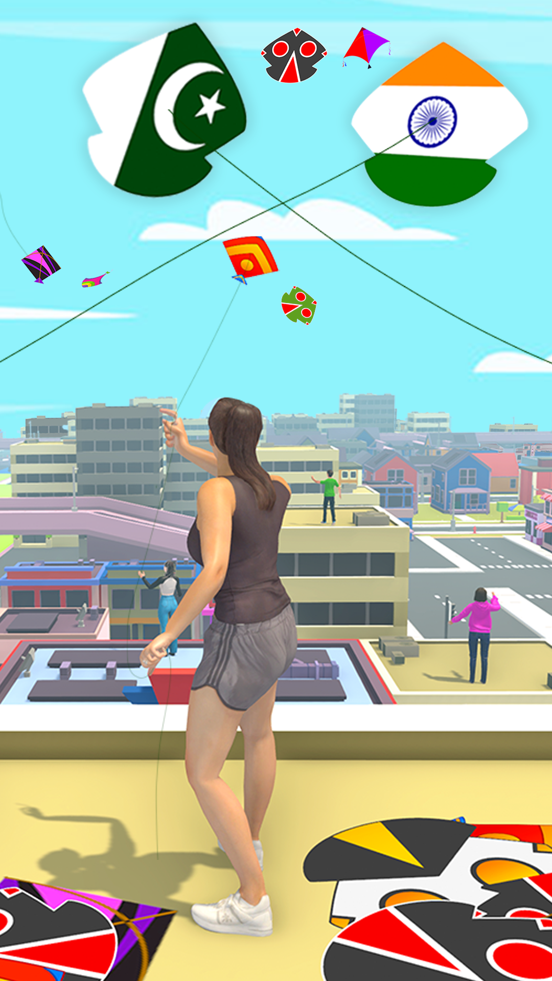 Kite Game Flying Layang Patang Game Screenshot