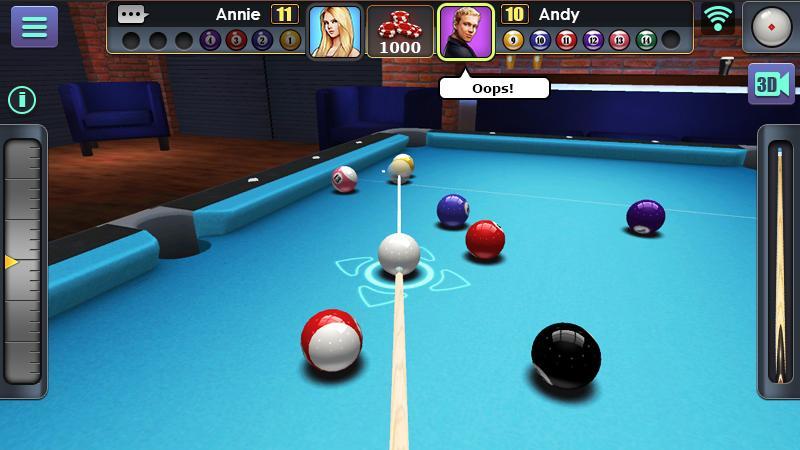 Screenshot of 3D Pool Ball