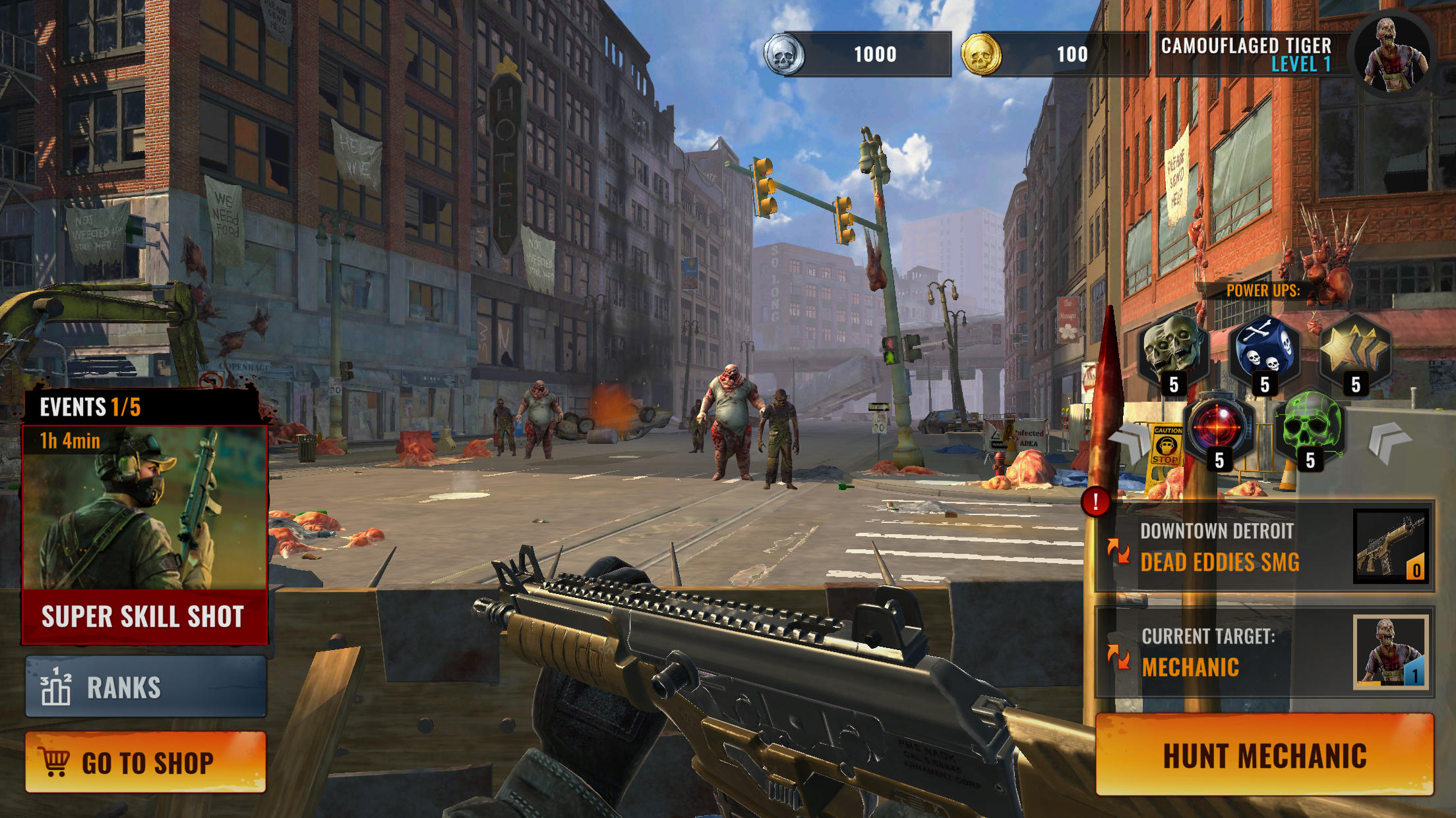 Undead Clash: Zombie Games 3D ゲームのスクリーンショット