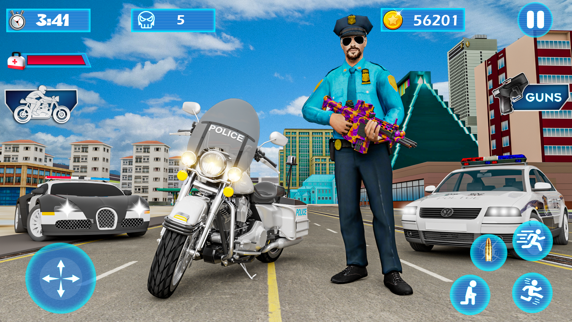 Bike Racing Game Shooting Game Game Screenshot