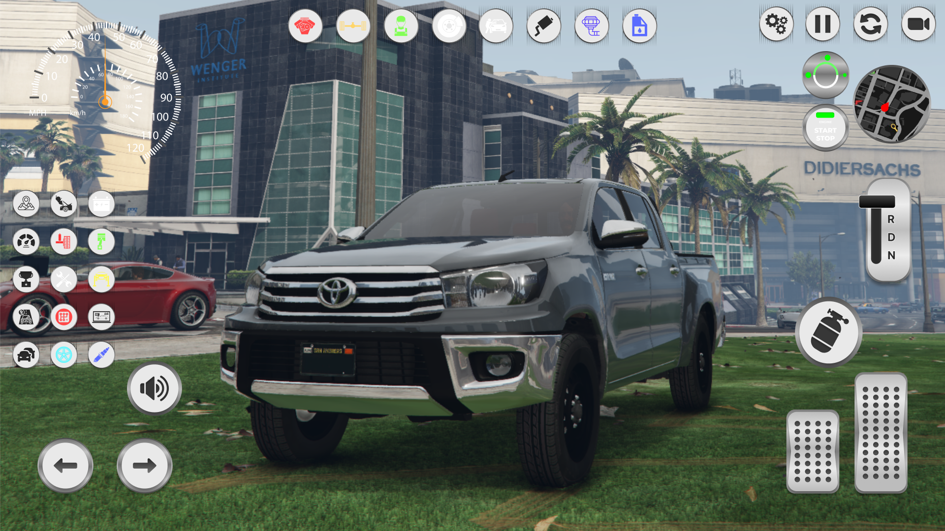 Hilux Toyota: Off-Road Terrain ゲームのスクリーンショット