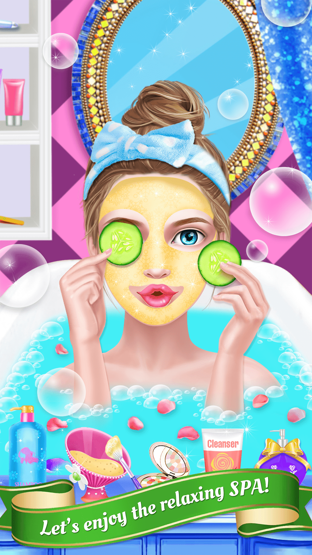 Hollywood Mom & Daughter Salon Game Screenshot