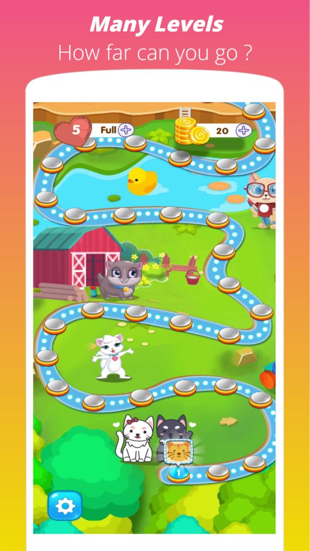 Wiggle Cat -  Free Connect Match 3 Game 게임 스크린 샷