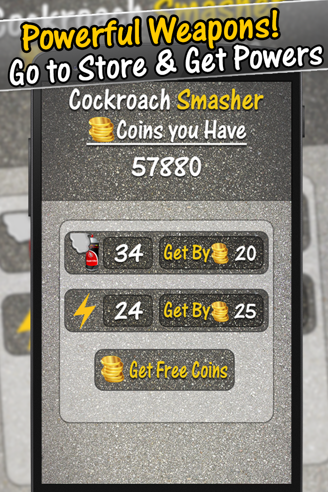 Screenshot of Smash Cockroaches