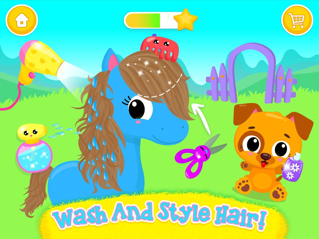 Cute & Tiny Horses - Baby Pony Care & Hair Salon 게임 스크린 샷