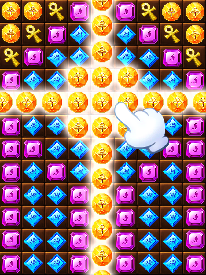 Скриншот игры Pyramid Collapse Diamond Puzzl