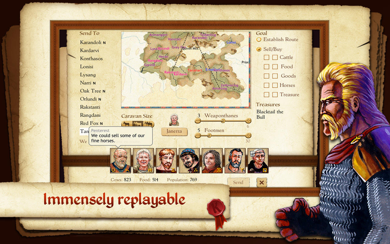King of Dragon Pass: Text RPG Game Screenshot