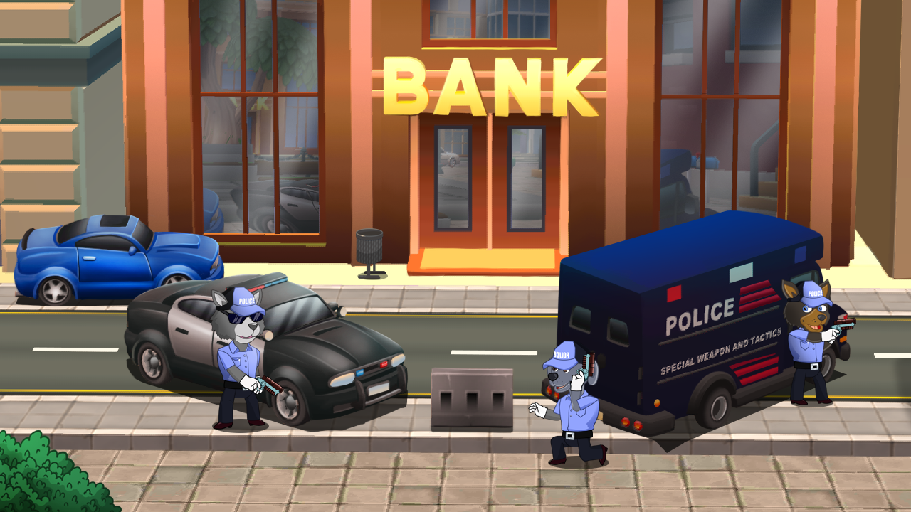 Kids racing. Puppy patrol Game Screenshot