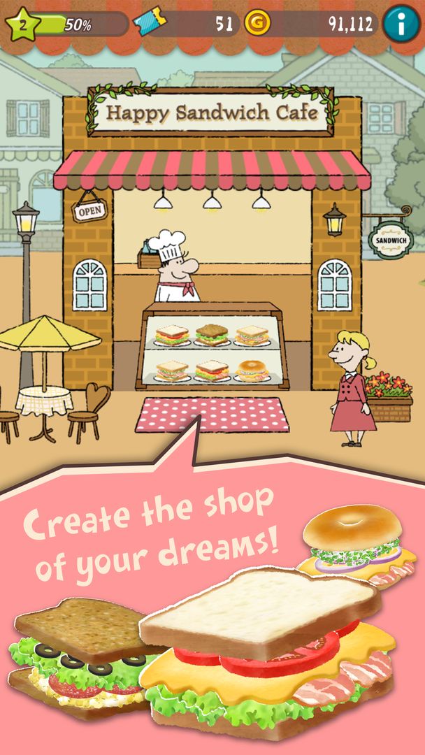 Happy Sandwich Cafe screenshot game