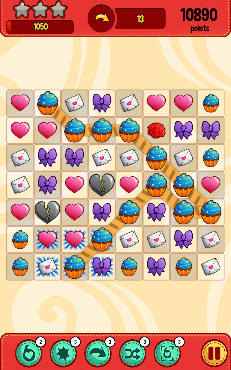 Valentine Connect ภาพหน้าจอเกม