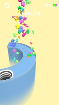 Rainbow Ball Maze Game Screenshot