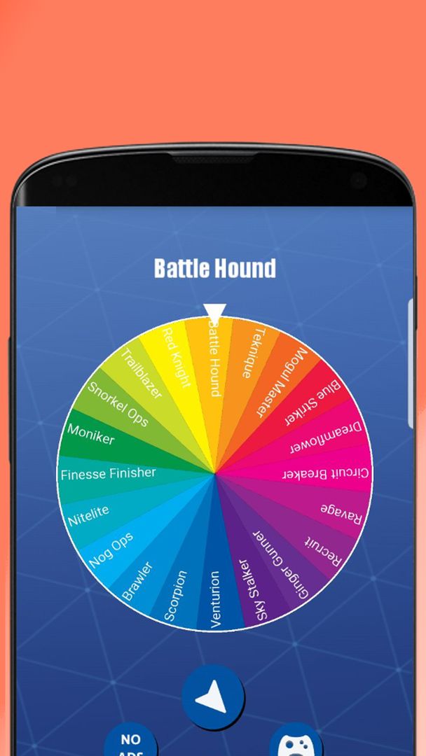 Screenshot of Spin The Wheel For Battle Royale