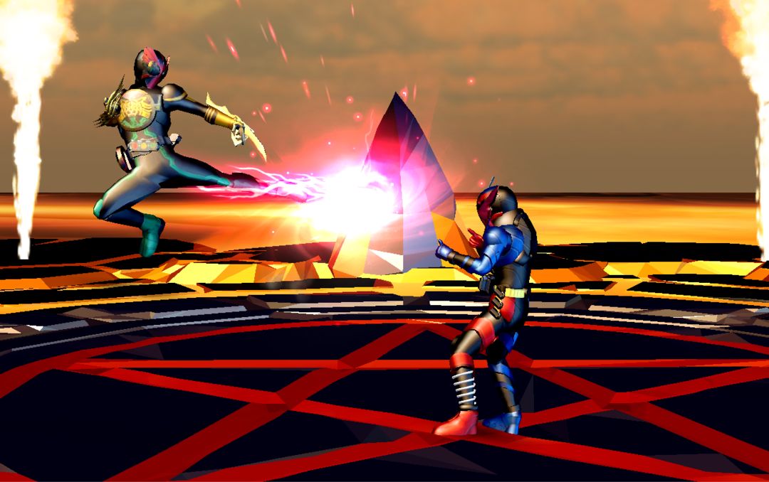 Screenshot of Rider Wars : OOO Henshin Fighter Legend Climax