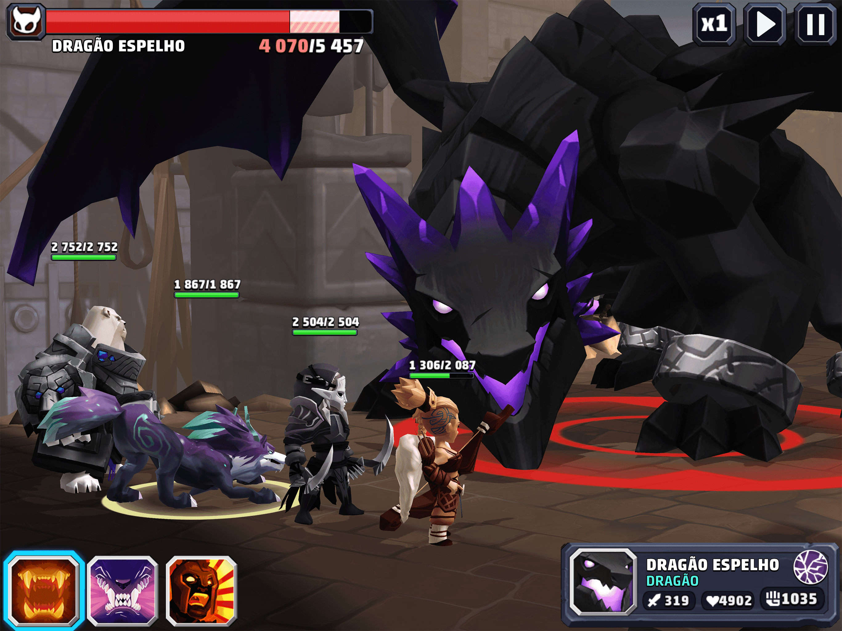 Captura de Tela do Jogo Lionheart: Lua Sombria