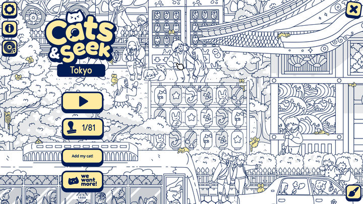 Cats and Seek: Tokyo Game Screenshot