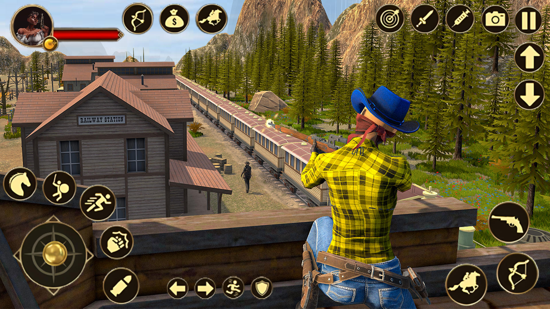 Wild West Sniper Cowboy Shoot 遊戲截圖