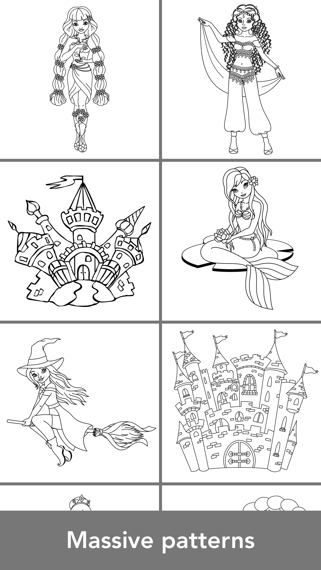 Cuplikan Layar Game Princess Coloring Books