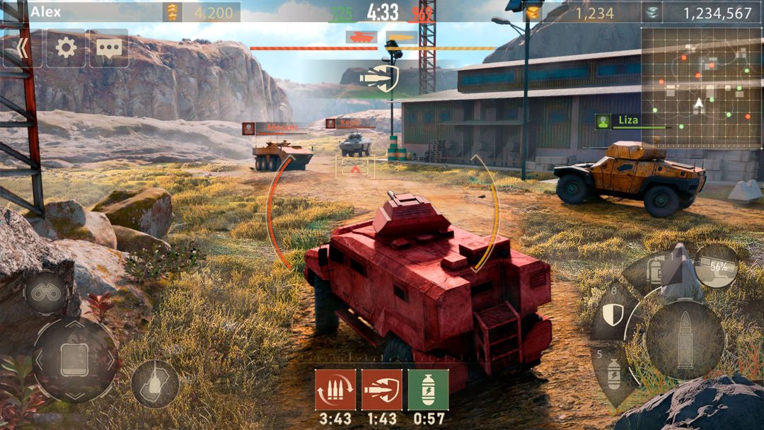 Screenshot of Metal Force: Army Tank Games