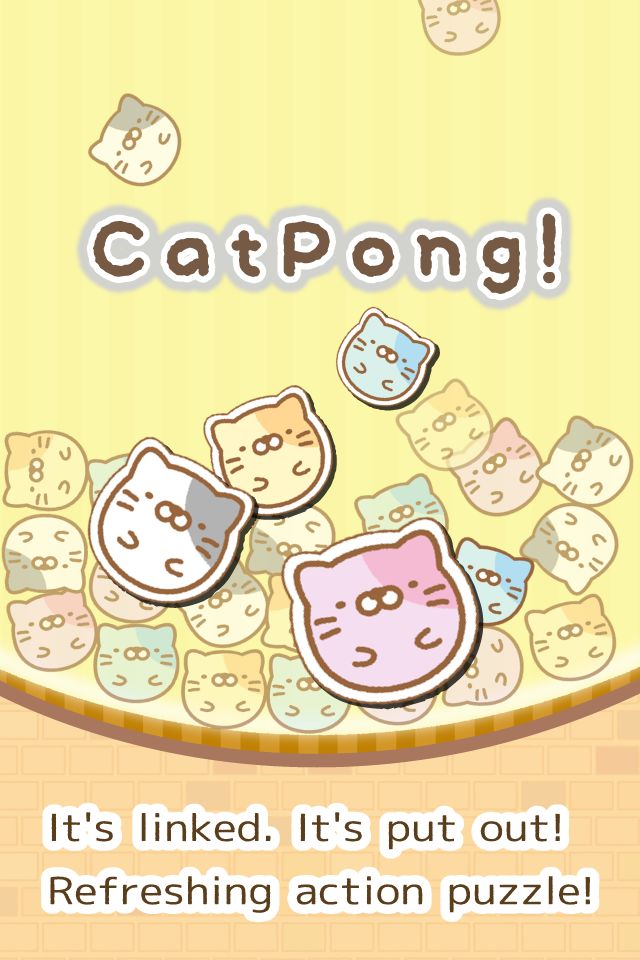 Cat Pong! pretty kitty puzzle screenshot game