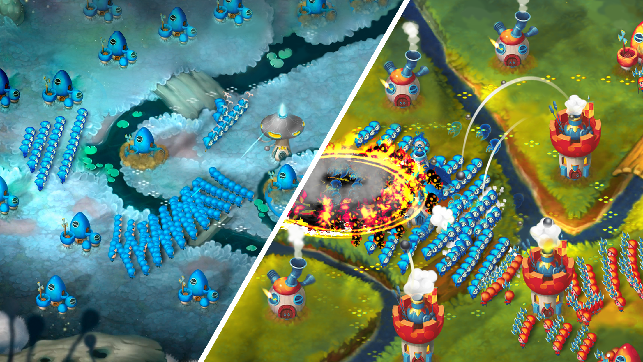 Mushroom Wars 2: RTS Strategy Game Screenshot