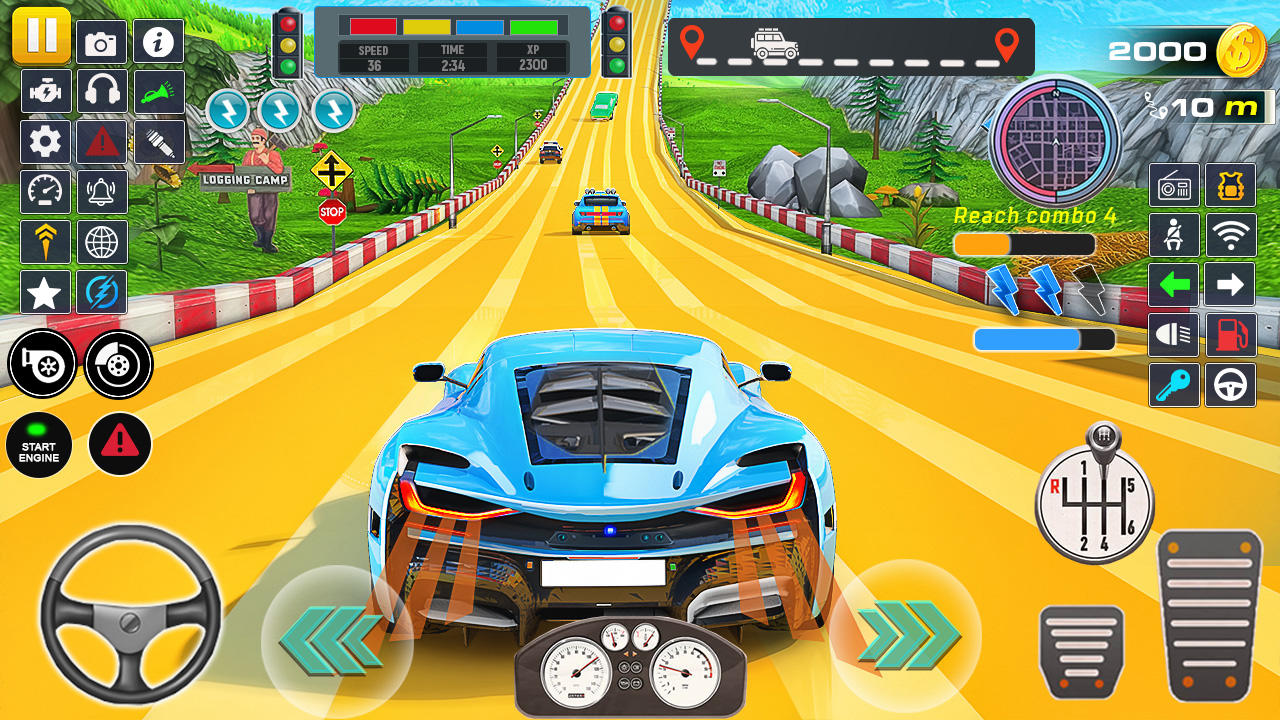Screenshot 1 of Permainan Perlumbaan Kereta Mini Luar Talian 6.0