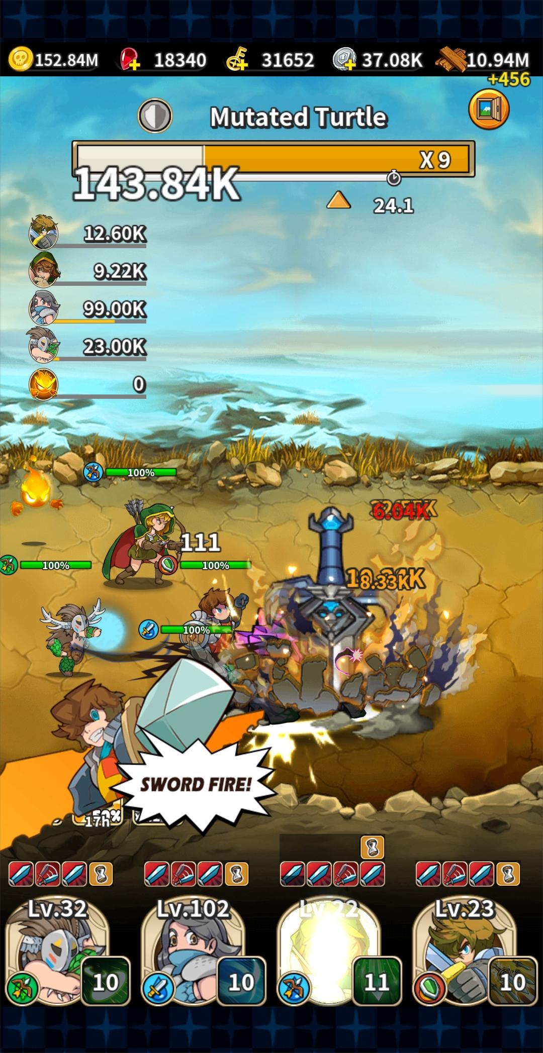 Screenshot of Tale of Sword - Idle RPG