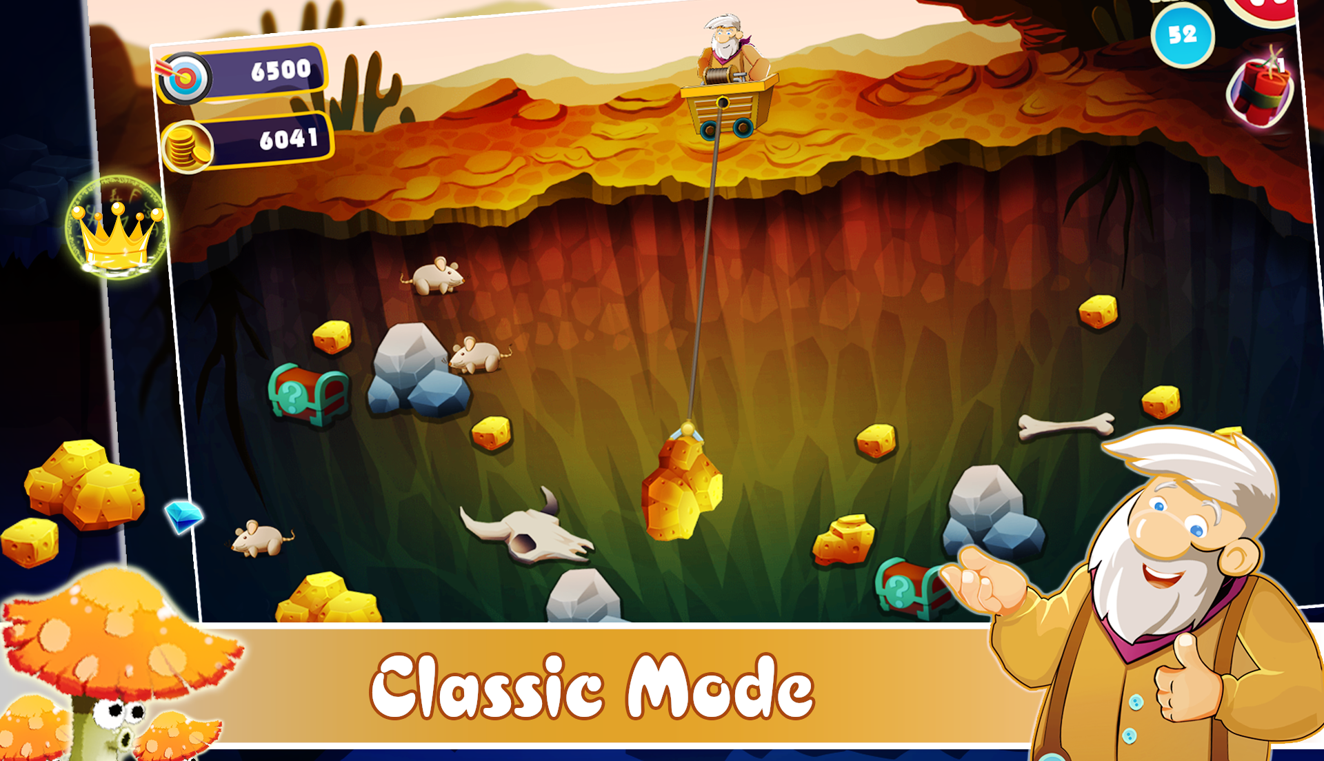 Gold Miner - Mine Quest Game Screenshot