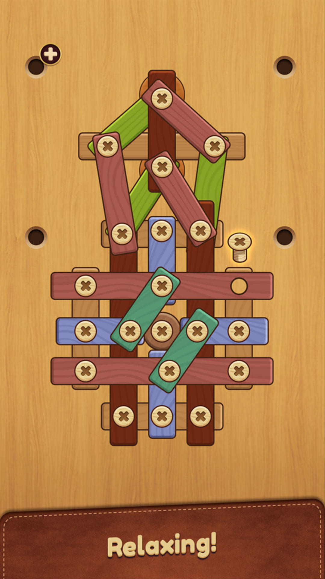 Nuts & Bolts Wood Puzzle 遊戲截圖