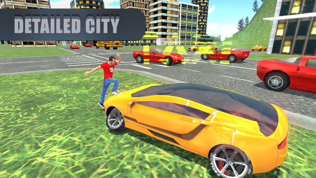 Flying Taxi Sim 2016 게임 스크린 샷
