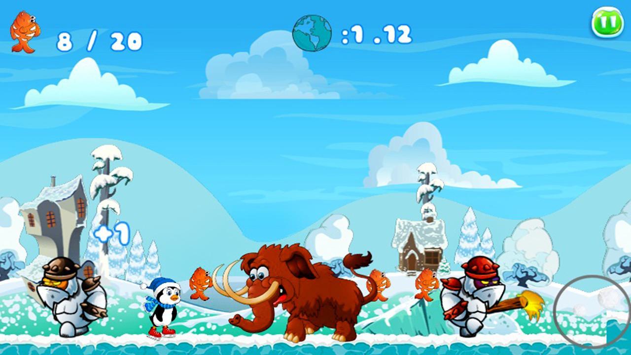 Penguin Skater Run Game Screenshot