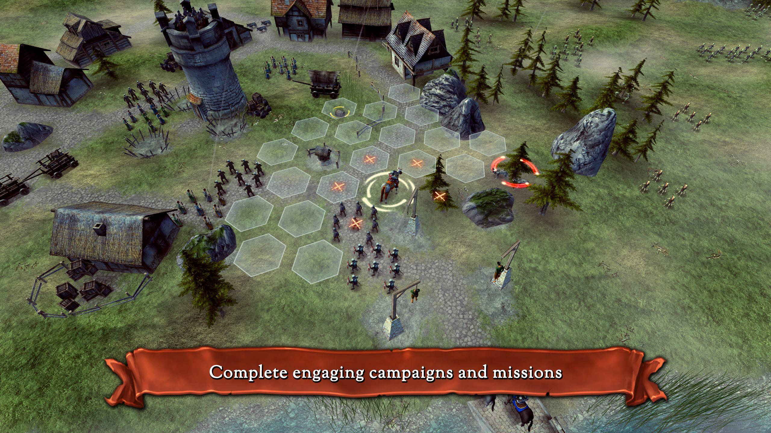 Hex Commander: Fantasy Heroes Game Screenshot