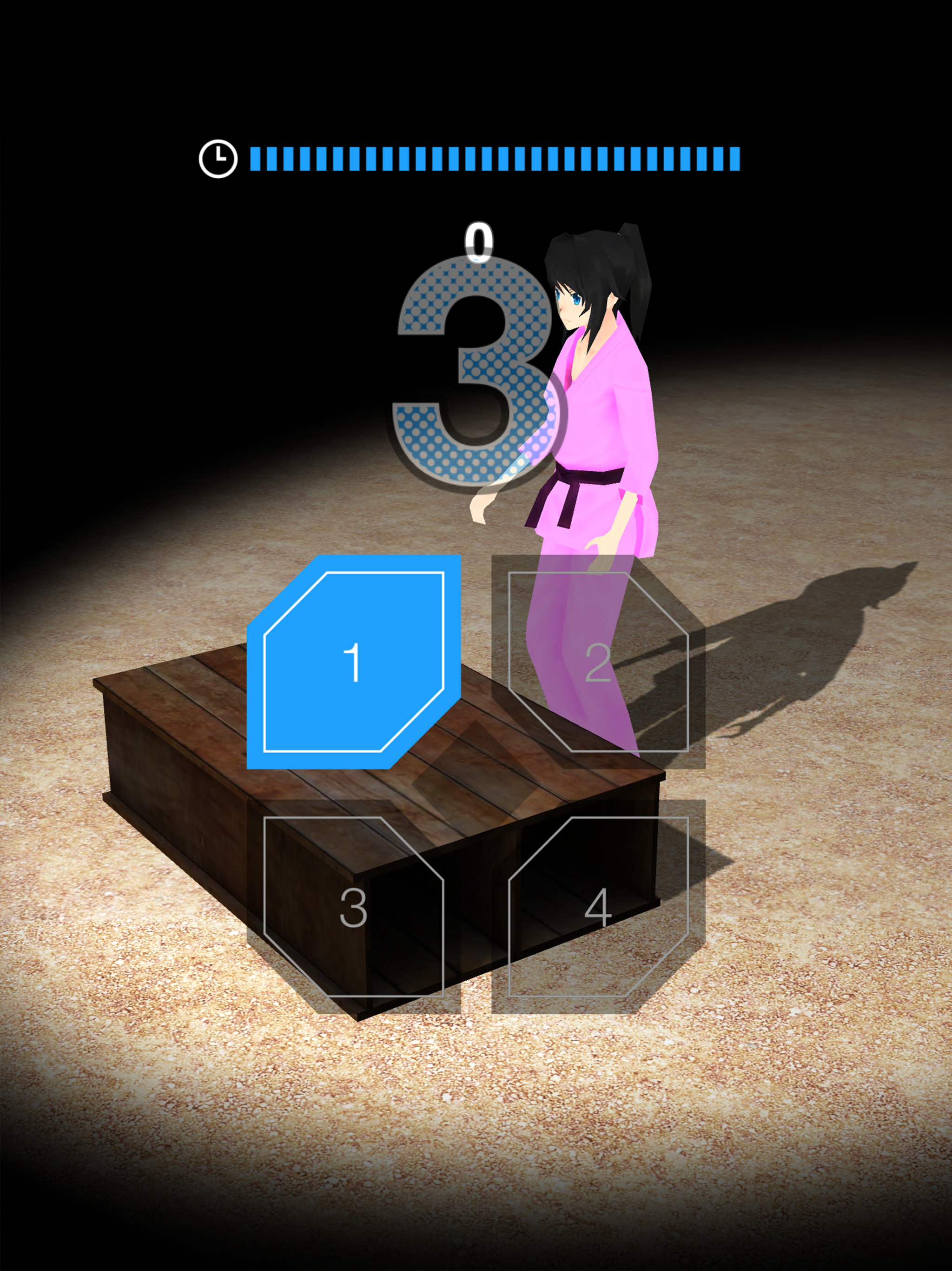 Screenshot of Supersonic Stepping Exercise