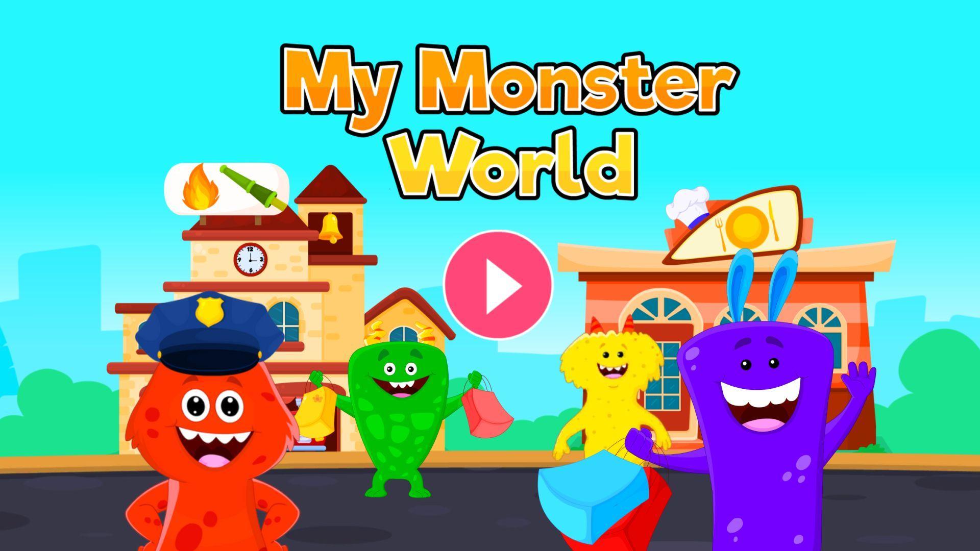 Screenshot 1 of My Monster World - ကလေးများအတွက် Town Play Games 1.1