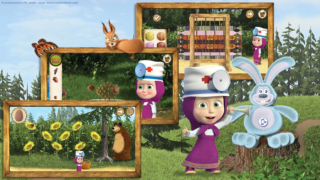 Screenshot of Masha and the Bear: Toy doctor