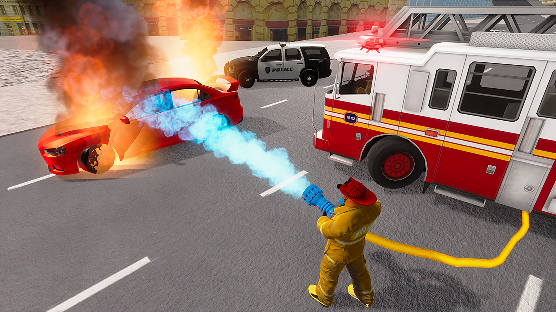 Fire Truck Driving Simulatorのキャプチャ