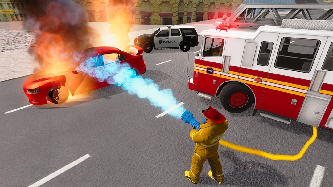 Fire Truck Driving Simulator 게임 스크린 샷
