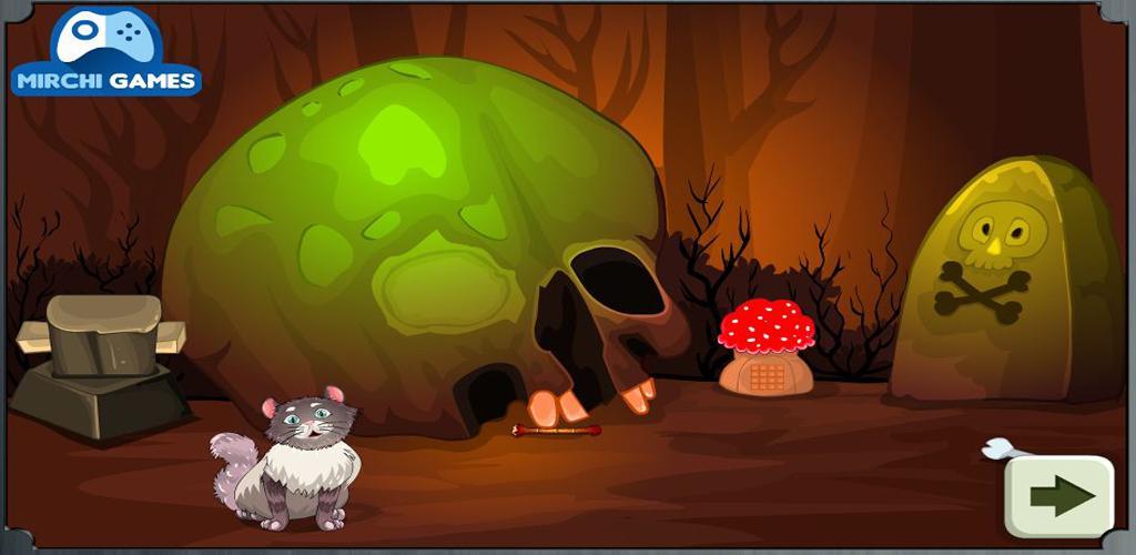 Banner of Fantasy Skull Forest - เกม Jolly Escape 