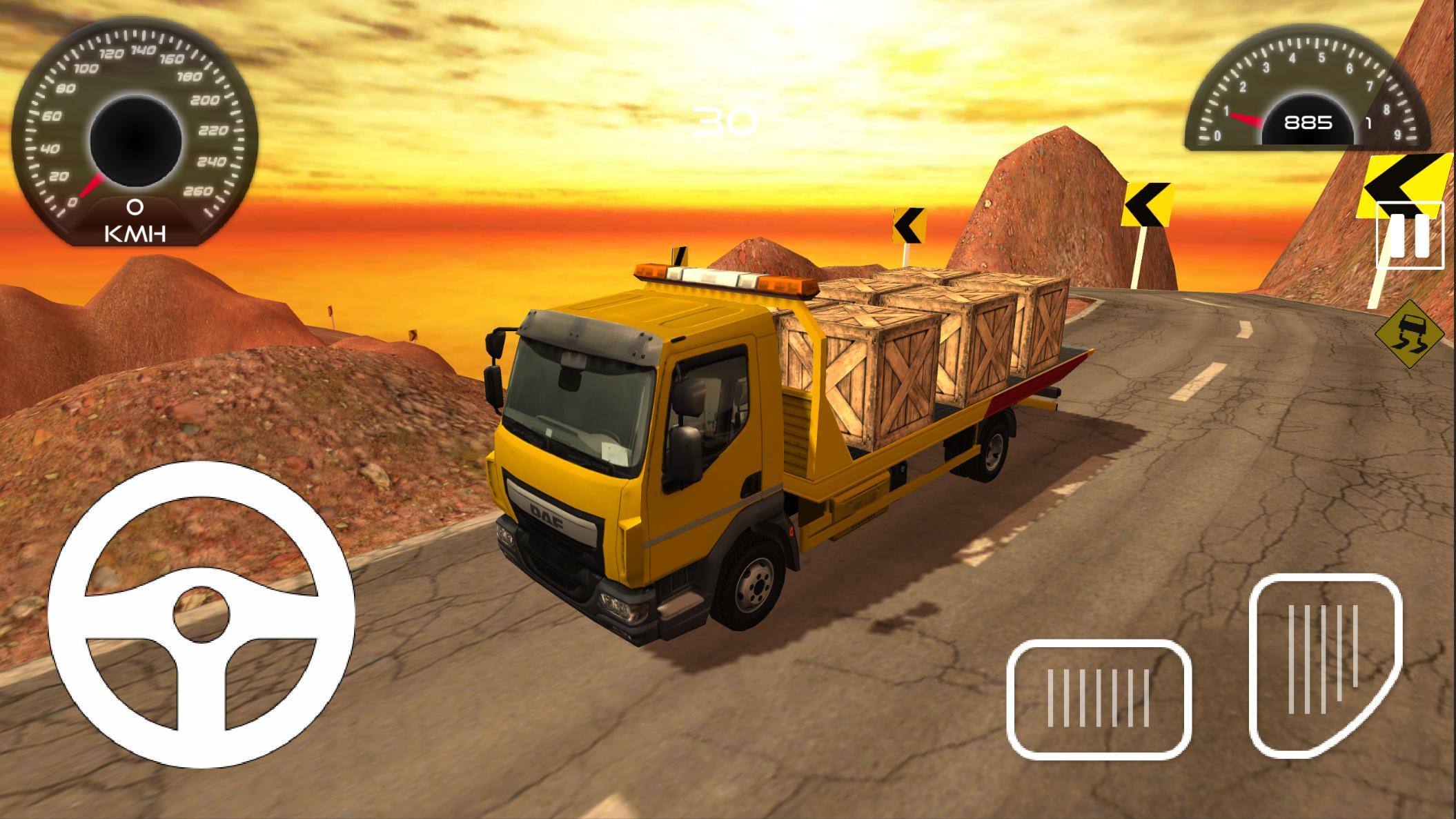 Cuplikan Layar Game Twisty Truck Driver