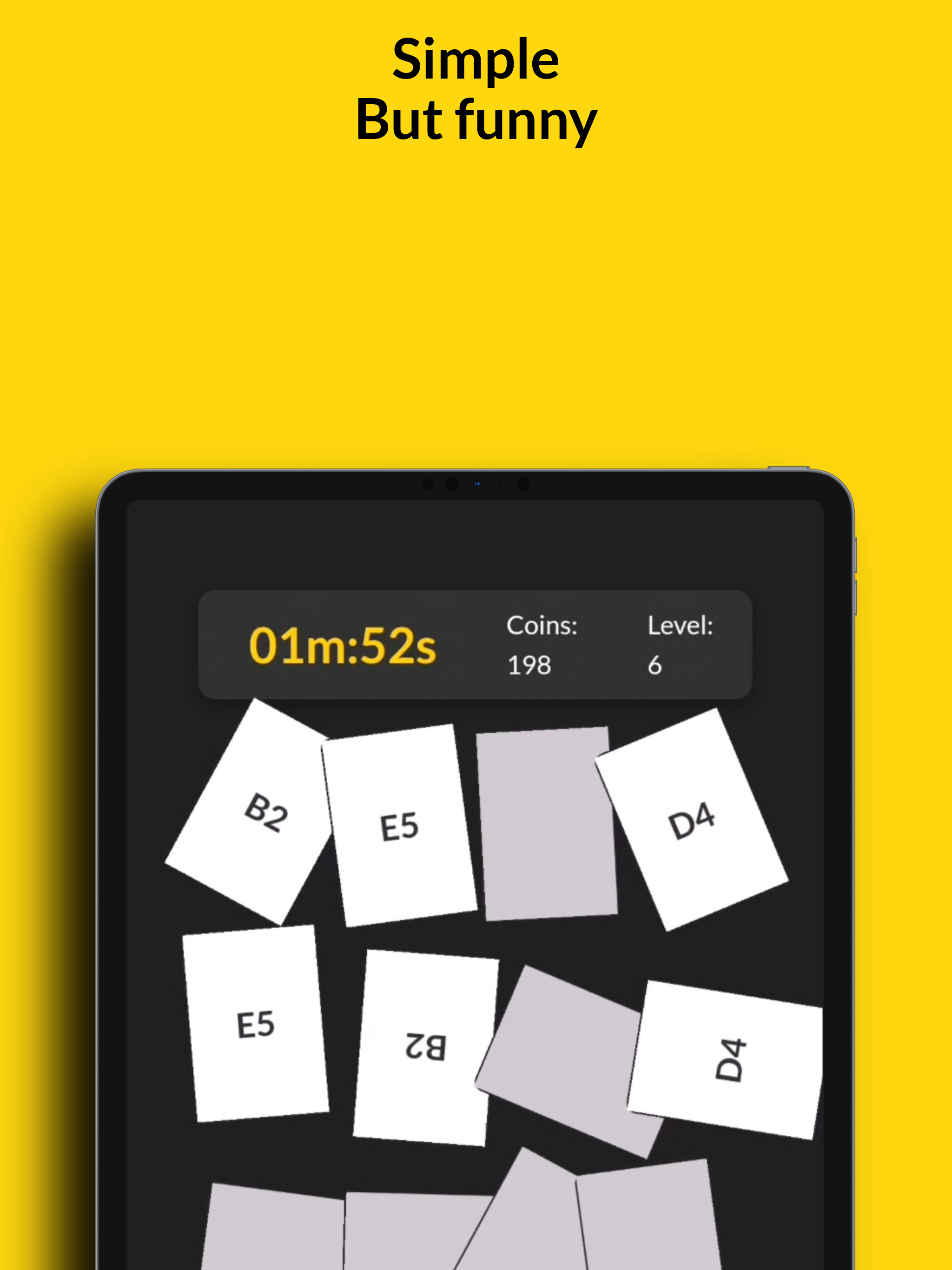FlipMAD - A1, B2, C3 Pair Card Game Screenshot