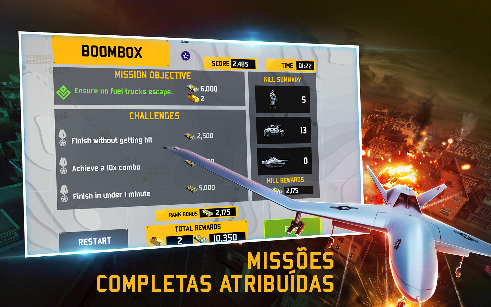 Captura de Tela do Jogo DRONE SHADOW STRIKE 3