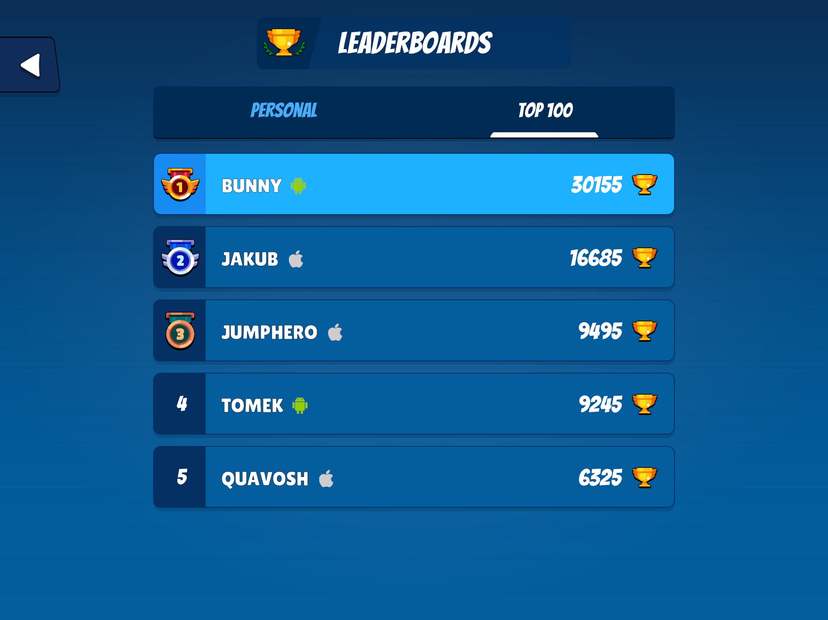 Screenshot of Jump Heroes