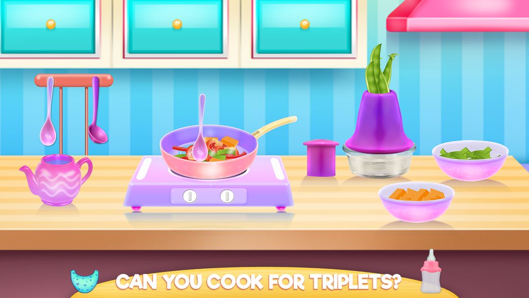 Crazy Mommy Triplets Care screenshot game