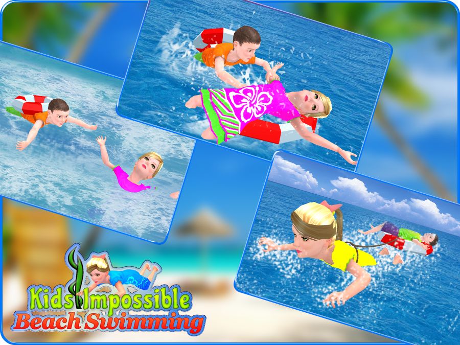 Kids Swimming Adventure : Impossible Treasure Hunt 게임 스크린 샷