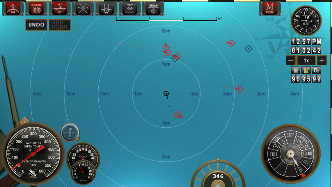 Screenshot of Silent Depth Submarine Sim