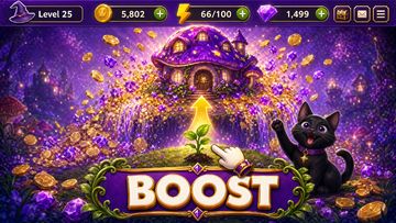 Merge Witches: Magic Puzzle Game Screenshot