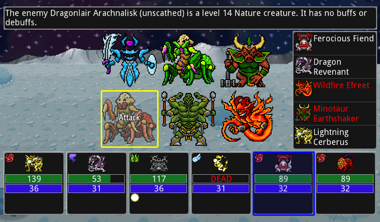 Siralim 2 (Monster Taming RPG) Game Screenshot