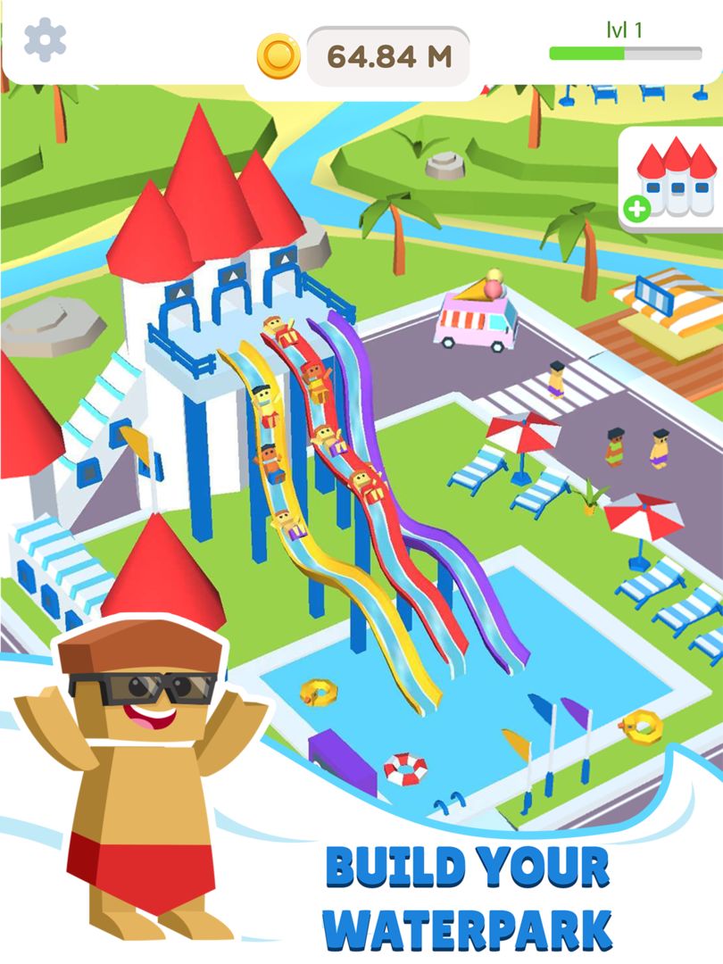 Screenshot of Idle Waterpark 3D Fun Aquapark