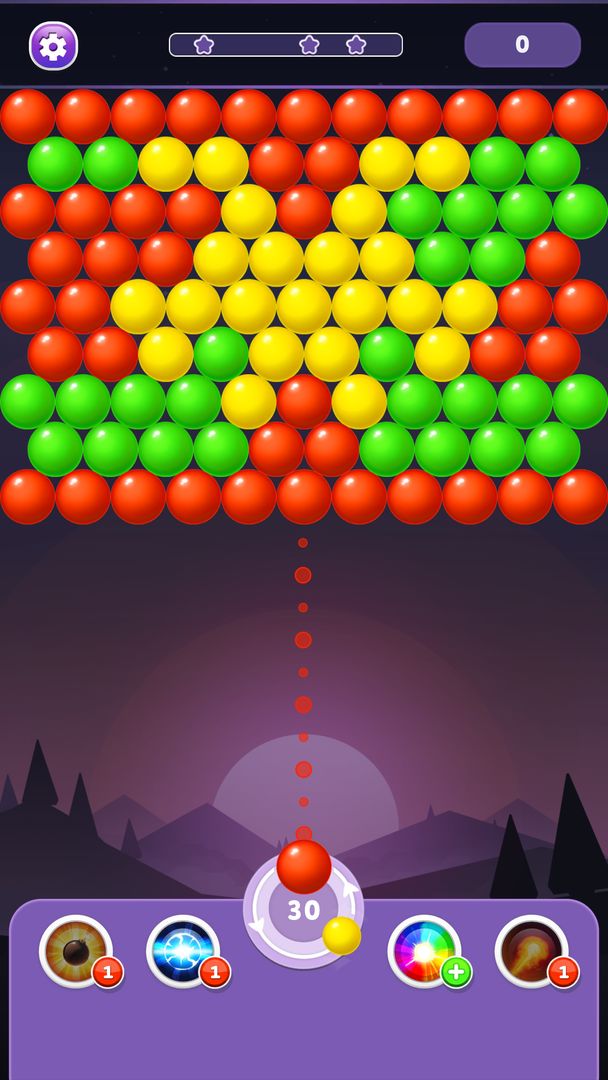 Bubble Shooter Rainbow screenshot game